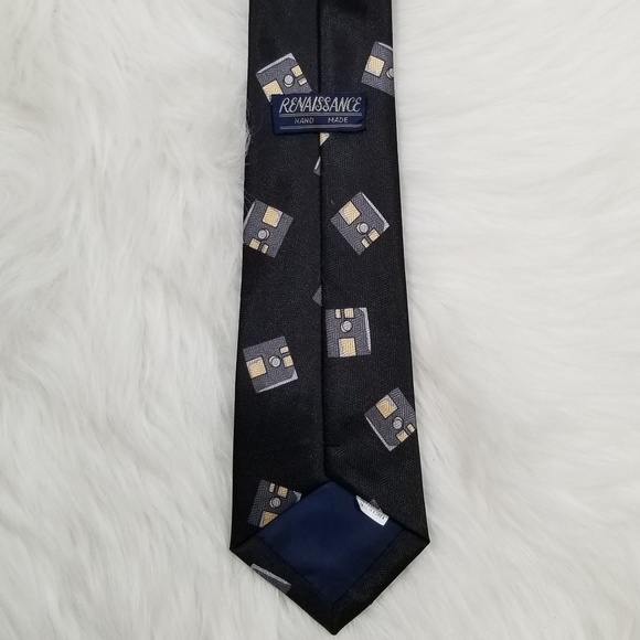 5/$20 VINTAGE Computer Technology Renaissance Tie - Picture 2 of 3